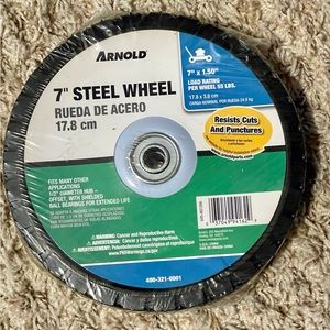 New 7” Steel Wheel